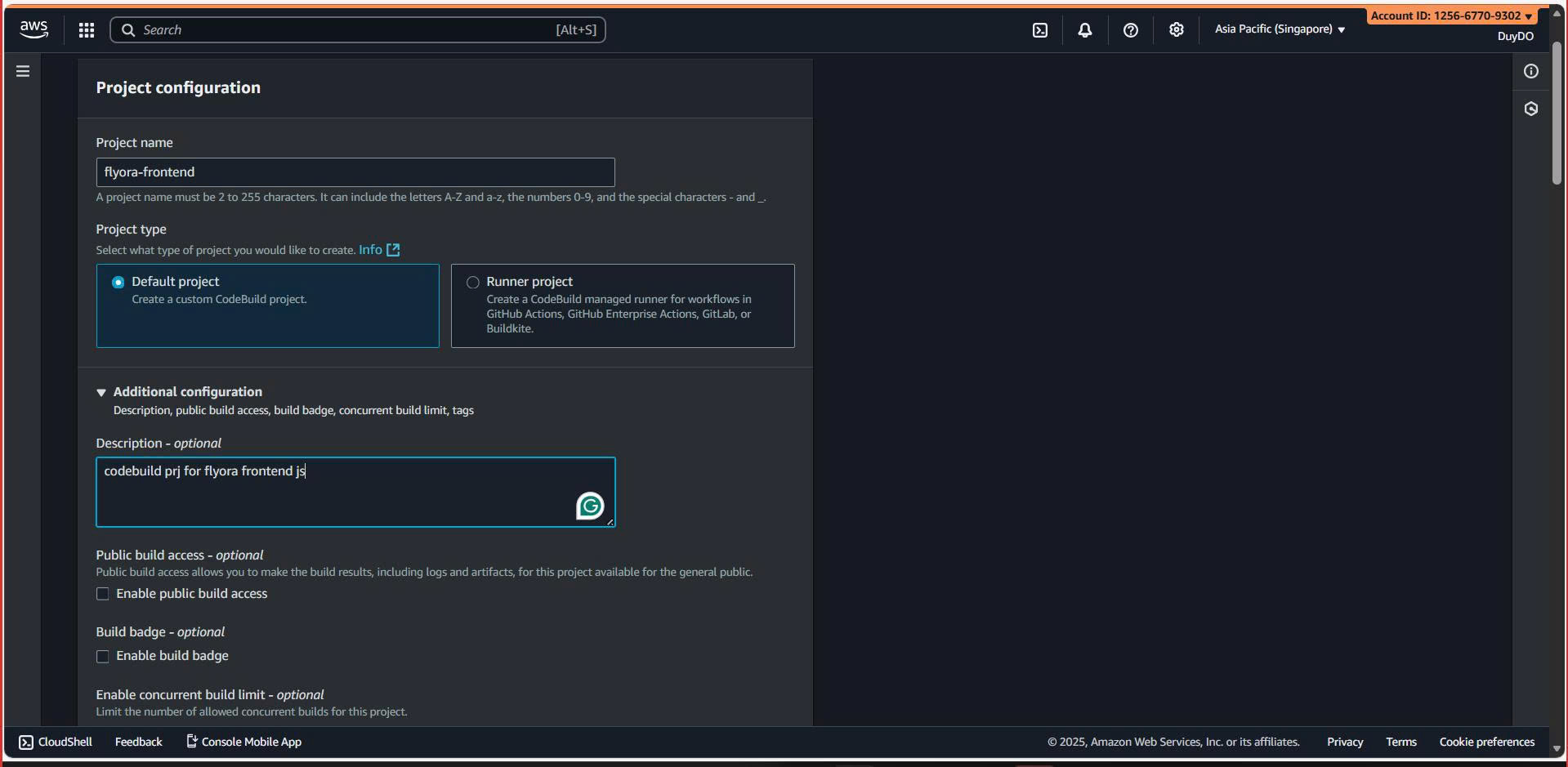 Project Configuration